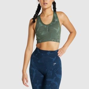Gymshark Adapt Camo Seamless Leggings - Savanna | Navy